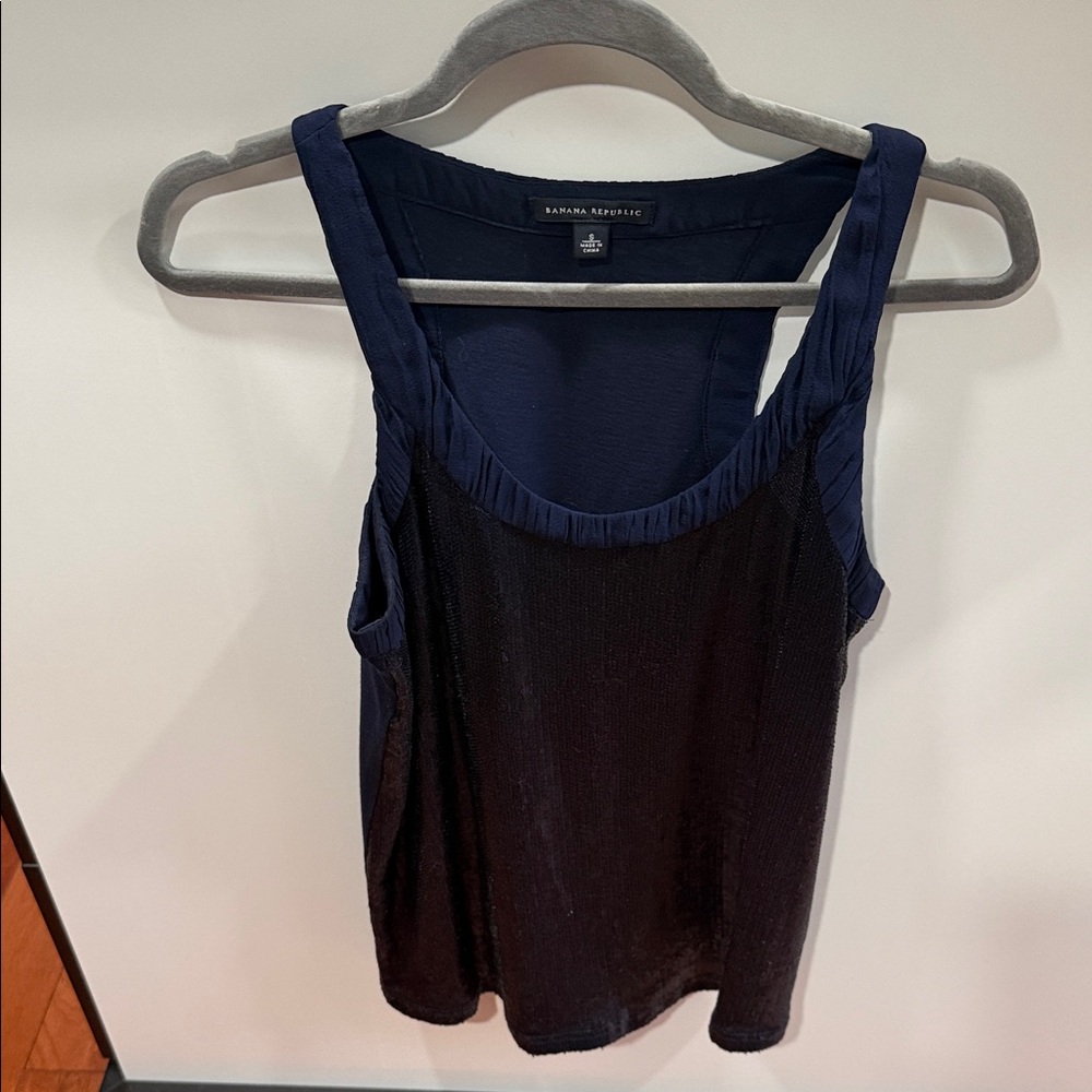 Banana Republic Dark Blue Women's Tank Top
